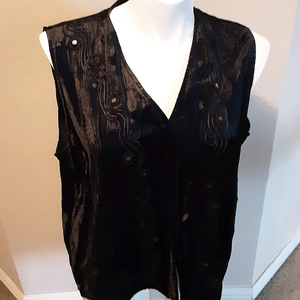 Women Black Vest